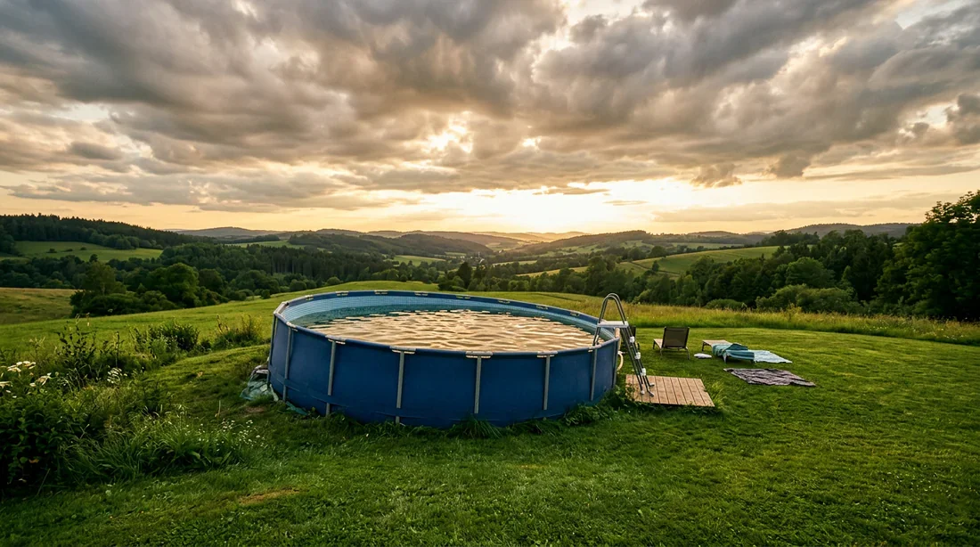 Piscine tubulaire qui penche : causes et solutions