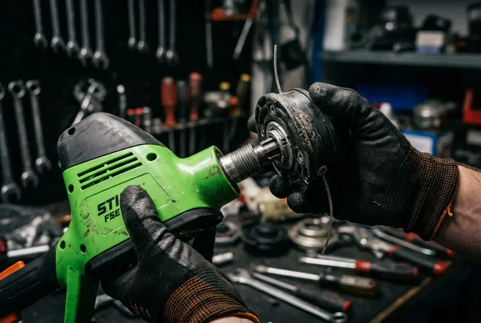 Comment changer une tete de debroussailleuse ryobi facilement