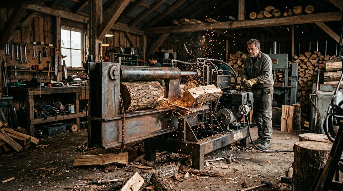 Fabrication d'une fendeuse à bois : étapes et composants