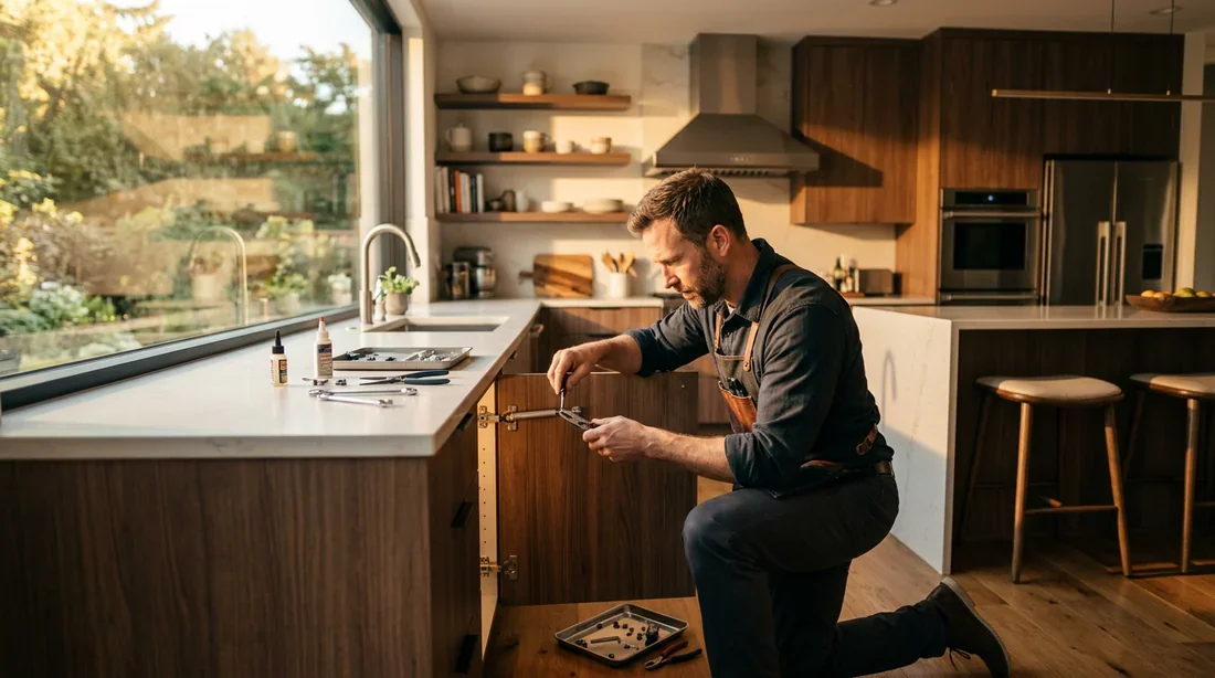Comment réparer un vérin de porte de cuisine facilement