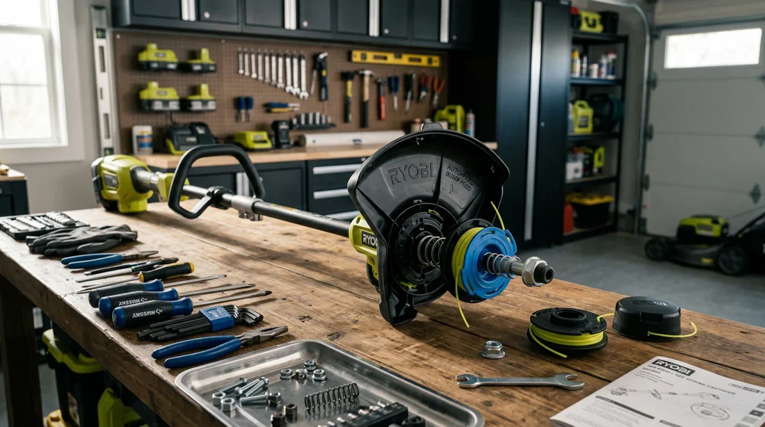 Comment changer une tete de debroussailleuse ryobi facilement